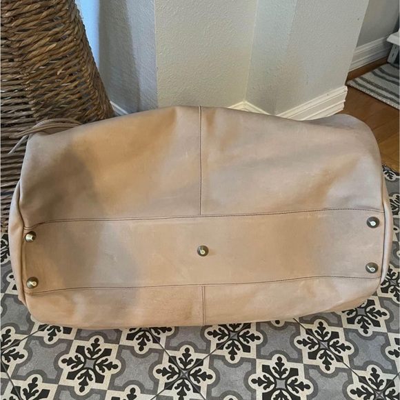 SOLD^^❤️GORGEOUS❤️ Raven + Lily Oversized Leather Weekender Travel Duffel Bag - Picture 3 of 10